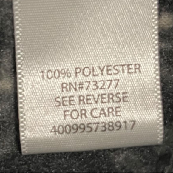 CROFT & Barrow Snowflake Full Zip Lightweight Fleece Black and White Size Medium - Picture 9 of 10